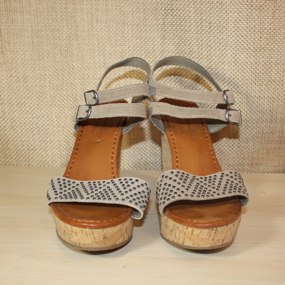 American Eagle Outfitters Cork Wedge Sandals, 9 - Picture 2 of 8